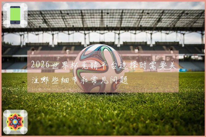 2026世界杯竞猜平台选择时需要关注哪些细节和常见问题